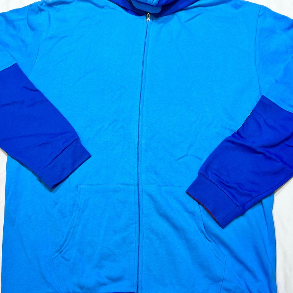Capcom Mega Man Full Zip Hoodie Sweater Blue 3D Helmet Design XXXL - Picture 7 of 11